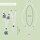 cordon en nylon tressé réglable et cordons en fil de coton ciré pochette en macramé fabrication de collier(NJEW-SW00019-04)-2