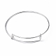 Adjustable 304 Stainless Steel Wire Bangle Making(MAK-F286-03P)-1