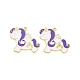 Golden Plated Alloy Enamel Pendants(ENAM-Z017-01G)-1