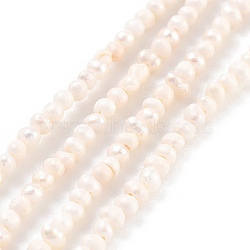 Natural Cultured Freshwater Pearl Beads Strands, Potato, PapayaWhip, 1.5~2mm, Hole: 0.3mm, about 95~111pcs/strand, 6.89~7.48 inch(17.5~19cm)(PEAR-C003-02A)