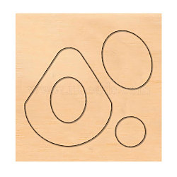 Wood Cutting Dies, with Steel, for DIY Scrapbooking/Photo Album, Decorative Embossing DIY Paper Card, Geometric Pattern, 10x10x2.4cm(DIY-WH0169-31)