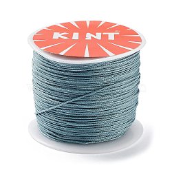 Nylon Thread, Nylon Jewelry Cord for Custom Woven Jewelry Making, Dark Turquoise, 0.8mm, about 49.21 yards(45m)/roll(NWIR-K022-0.8mm-29)