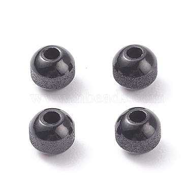 Electrophoresis Black Round 304 Stainless Steel Beads