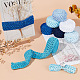 14M 7 Style Blue Series Elastic Crochet Headband Ribbon(OCOR-BC0005-36)-5