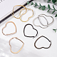 4 Pairs 4 Colors Titanium Steel Heart Hoop Earrings for Women(EJEW-AN0002-87)-7