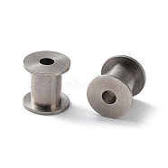 303 Stainless Steel Beads, Column, Stainless Steel Color, 6x5mm, Hole: 2mm(STAS-Q302-23C-P)