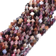 Natural Spinel Beads Strands, Faceted, Bicone, 5.5~6x5.5~6mm, Hole: 0.8mm, about 72pcs/strand, 15.55''(39.5cm)(G-E569-D11)