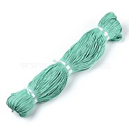 Waxed Cotton Cord, Turquoise, 1.5mm, about 360yard/bundle(330m/bundle)(YC-S007-1.5mm-251)