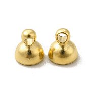 Brass Pendant Bails, Cadmium Free & Lead Free, Long-Lasting Plated, Cone, Real 24K Gold Plated, 5.5x5mm, Hole: 1.5mm(KK-H442-07G)