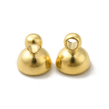 Brass Pendant Bails, Cadmium Free & Lead Free, Long-Lasting Plated, Cone, Real 24K Gold Plated, 5.5x5mm, Hole: 1.5mm