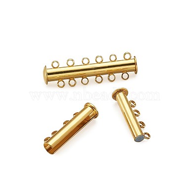 Brass Magnetic Slide Lock Clasps(KK-TA0007-30G)-3