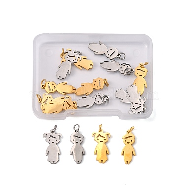 Golden & Stainless Steel Color Human 201 Stainless Steel Pendants