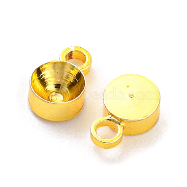 Rack Plating Brass Pendant Cabochon Settings(KK-P240-07G)-2