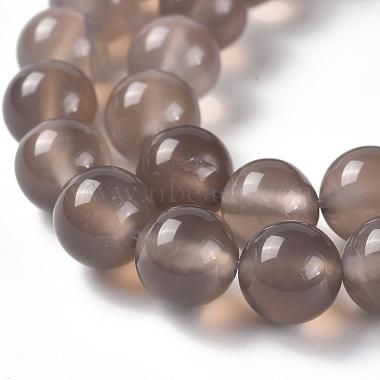 Natural Gray Agate Bead Strands(G-R193-12-8mm)-3