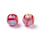Millefiori main perles rondes en verre(X-LAMP-J038-10mm-M)-2