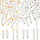 60Pcs 4 Styles Shell Pearl Beaded Pendants(PALLOY-GA00044)-1