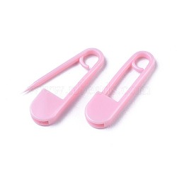 Plastic Safety Pins, Pink, 25x7x2.5mm, about 1000pcs/bag(KY-WH0018-04C)