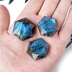 Natural Labradorite Star of David Figurines Statues for Home Office Desktop Decoration, 20mm(PW-WG15EE0-02)