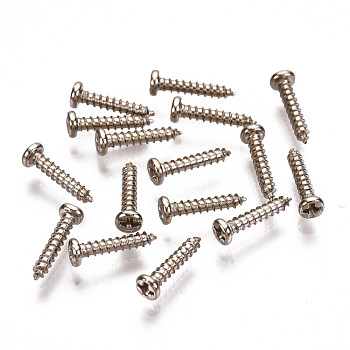 M1.6 Iron Screw, Slotted, Nickle Plated, 8x1.6mm, about 10000pcs/1000g