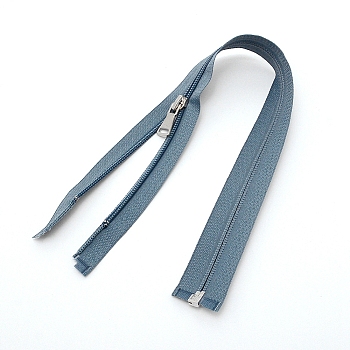 Garment Accessories, Nylon Closed-end Zipper, Zip-fastener Components, Light Steel Blue, 40x3.3x0.2cm