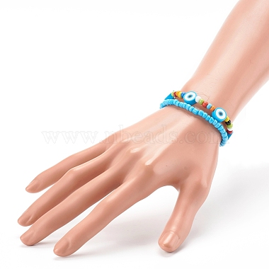 Perles de rocaille de verre étirer bracelets(BJEW-JB06291-02)-8