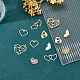 12Pcs 12 Style 201 Stainless Steel Connector Charms & Pendants(STAS-SZ0002-65)-3
