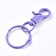Baking Painted Alloy Swivel Keychain Clasp Findings(X-KEYC-WH0016-40G)-2