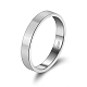 Anti-Tarnish Rhodium Plated 925 Sterling Silver Plain Band Rings(RJEW-P099-01C-P)-1