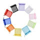 20pcs 10 bolsas de cordón de organza rectangulares de colores(CON-YW0001-31B)-2