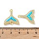 Rack Plating Brass Micro Pave Clear Cubic Zirconia Connector Charms(KK-C041-28G)-3