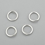 304 Stainless Steel Open Jump Rings, Round, Silver, 10x1mm, 18 Gauge, Inner Diameter: 8mm(X-STAS-H380-09S-N)