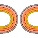 10 Strands 5 Colors Flat Round Handmade Polymer Clay Beads, Disc Heishi Beads for Hawaiian Earring Bracelet Necklace Jewelry Making, Orange, 6x1mm, Hole: 2mm, about 380~400pcs/strand, 17.70''(44.95cm), 2 strands/color(CLAY-SZ0002-02A)