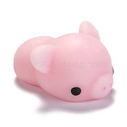 Pig Shape Stress Toy, Funny Fidget Sensory Toy, for Stress Anxiety Relief, Pink, 37x31x22mm(AJEW-H125-19)