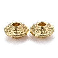 Alloy Beads, Long-Lasting Plated, Bicone, Real 18K Gold Plated, 6.5x3.5mm, Hole: 1.5mm(PALLOY-P221-02G)