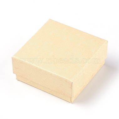 LightYellow Square Paper Jewelry Box