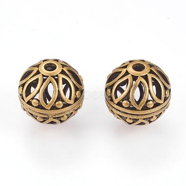 Antique Bronze Round Brass Beads