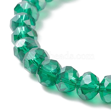 Glass Beaded Stretch Bracelet with Alloy Rhinestone Heart Charm for Women(BJEW-JB09142)-7