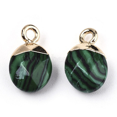 Synthetic Malachite Charms(G-N326-58E)-3