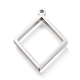 Non-Tarnish 304 Stainless Steel Open Back Bezel Pendants(STAS-K208-08P-A)-1