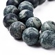 Frosted Natural Kambaba Jasper Beads Strands(G-M272-14-10mm)-5