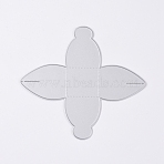 Frame Metal Cutting Dies Stencils, for DIY Scrapbooking/Photo Album, Decorative Embossing DIY Paper Card, Flower, Matte Platinum Color, 127.5x117.5x0.8mm(DIY-WH0157-30)