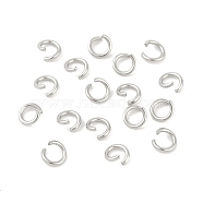 Tarnish Resistant 304 Stainless Steel Jump Rings, Open Jump Rings, Stainless Steel, 21 Gauge, 4x0.7mm, Inner Diameter: 2.6mm, about 620pcs/20g(X-STAS-R049-4x0.7mm)