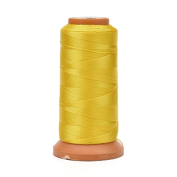 Polyester Threads, for Jewelry Making, Gold, 1mm, about 284.33 yards(260m)/roll