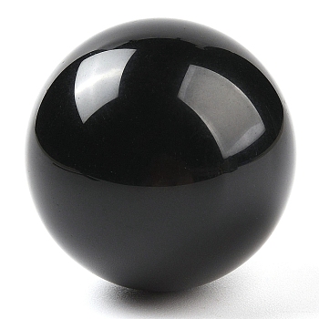 Natural Obsidian Sphere Beads, No Hole/Undrilled, Round Ball Beads, 39~41mm