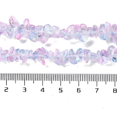 Spray Painted Transparent Glass Beads Strands(GLAA-P060-01A-16)-5