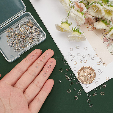 Elite 300Pcs 6 Styles Brass & Stainless Steel Jump Rings(FIND-PH0007-16)-3
