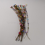 Iron Artificial Rattan, for DIY Decorative Wreath Party Birthday Home Decoration, Colorful, 410x9x3.5mm(DIY-WH0899-867A)