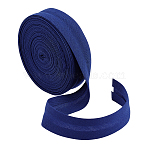 Polyester Cotton Ribbon, for Clothes Accessories, Midnight Blue, 3/4 inch(20mm), about 10.94 Yards(10m)/Set(OCOR-BC0008-84B)