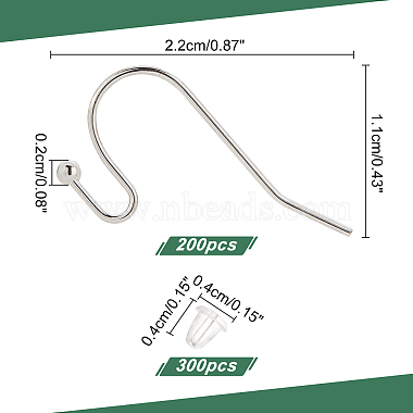 200Pcs Brass Earring Hooks(KK-NB0002-46)-6