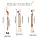 Gorgecraft 3 pcs 3 styles bâtons à mâcher en bois chat nettoyage des dents jouet à mâcher(AJEW-GF0003-49)-2